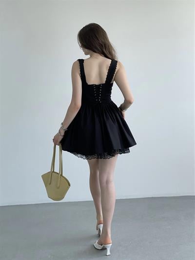 Dantel Frau Korseli Elbise