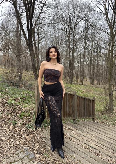 Dantel Premium Astarlı Etek