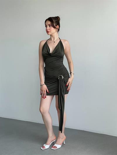 Degaje Tokalı Sandy Elbise