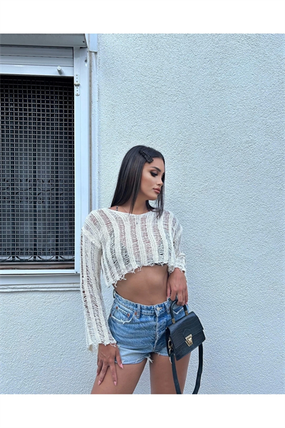 Disstressed Crop Triko