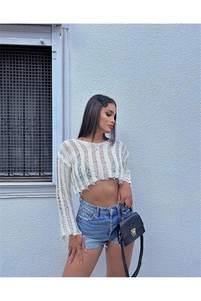 Disstressed Crop Triko