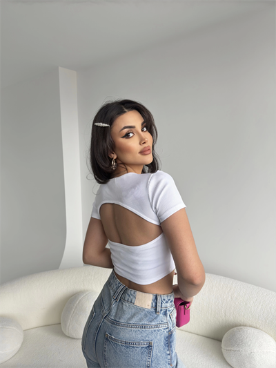 Fitilli Dekolteli Crop