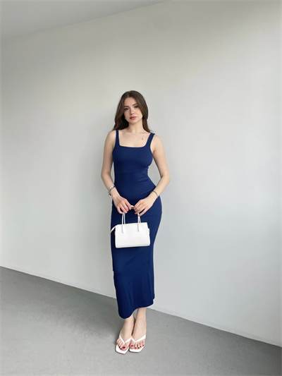 Fitilli Kumaş Askılı Elbise