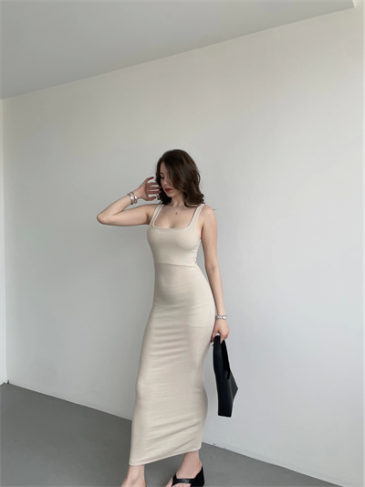 Fitilli Kumaş Askılı Elbise