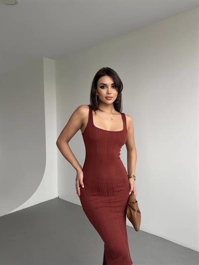 Fitilli Kumaş Askılı Elbise