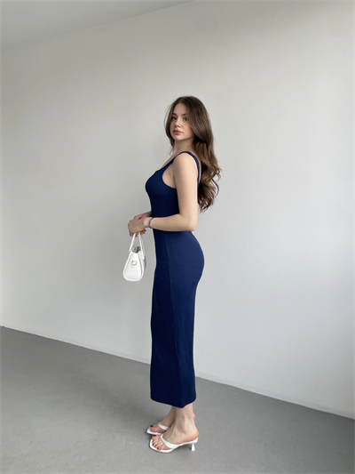 Fitilli Kumaş Askılı Elbise