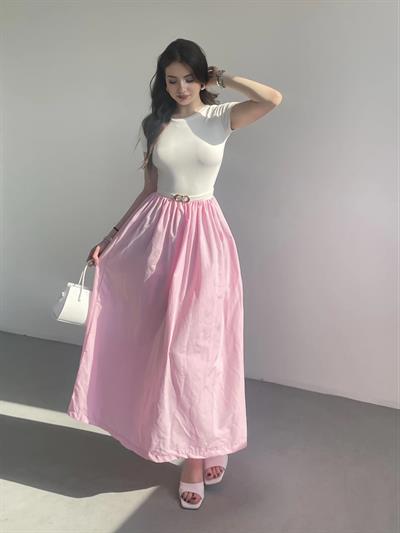 Garnili Terikoton Uzun Elbise