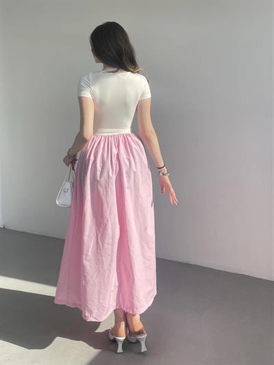 Garnili Terikoton Uzun Elbise