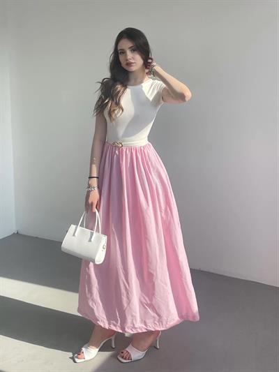 Garnili Terikoton Uzun Elbise