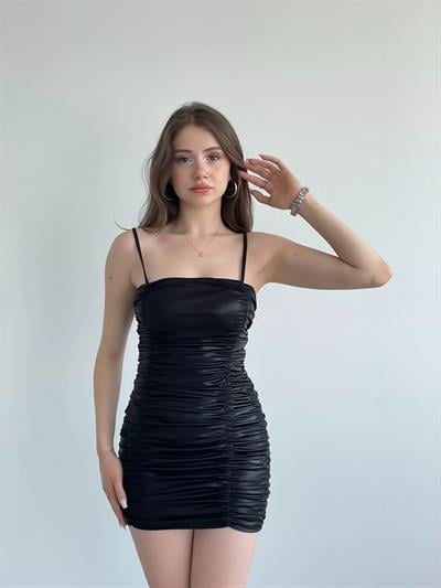 Glassfoil Büzgülü Elbise