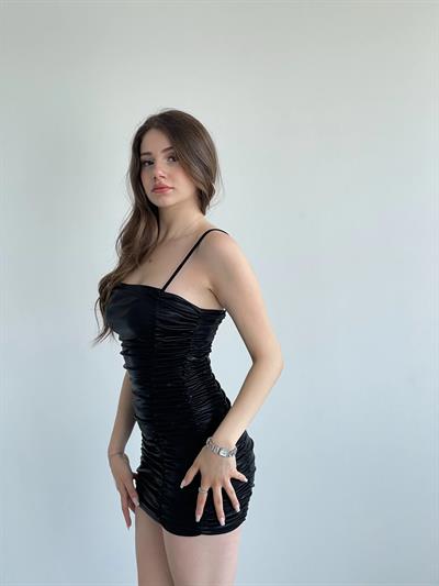 Glassfoil Büzgülü Elbise