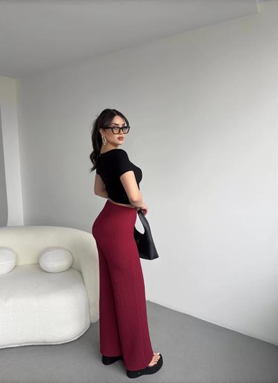 Gofre Dökümlü Pantolon