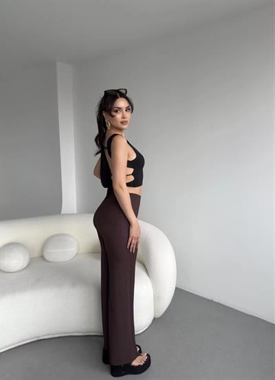 Gofre Dökümlü Pantolon