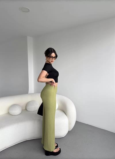 Gofre Dökümlü Pantolon