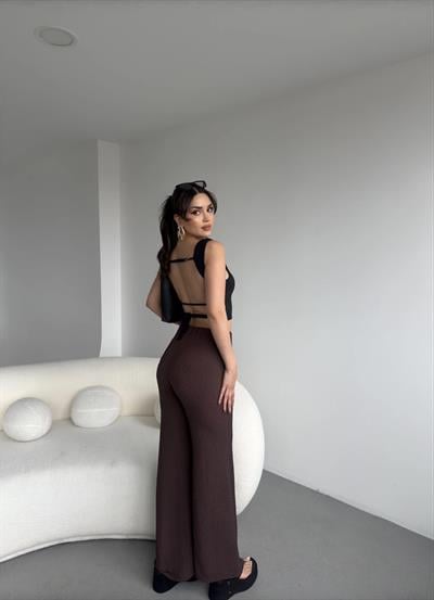 Gofre Dökümlü Pantolon