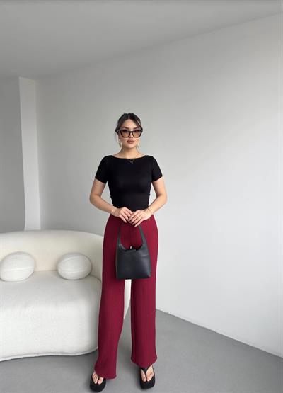 Gofre Dökümlü Pantolon