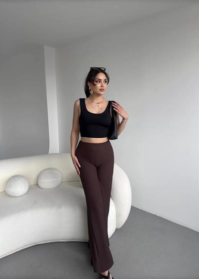 Gofre Dökümlü Pantolon