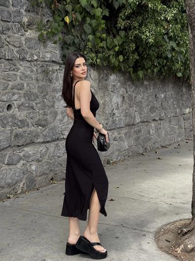 Halter Örgü Sandy Elbise