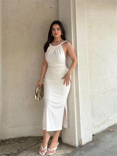 Halter Örgü Sandy Elbise