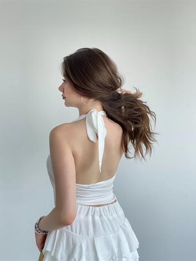 Halter Tokalı Sandy Bluz
