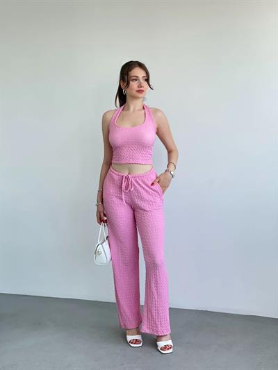 Halter Yaka Pantolon Takım