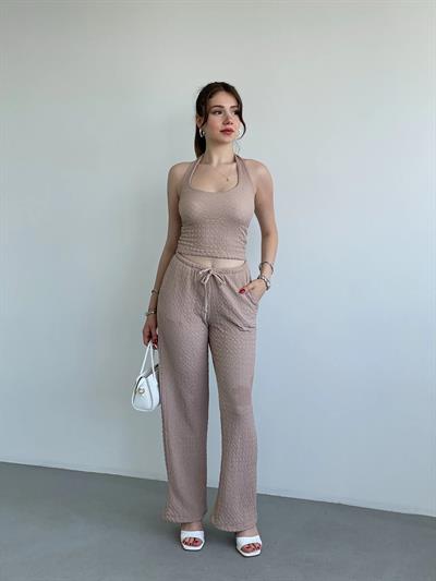 Halter Yaka Pantolon Takım