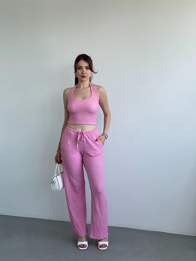 Halter Yaka Pantolon Takım