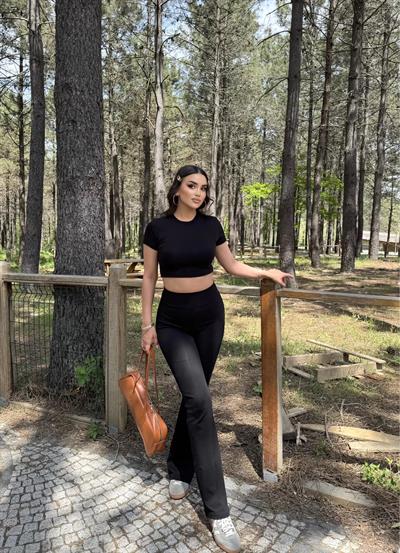 İspanyol Premium Pantolon Crop Takım