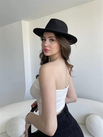 Katlamalı Straplez Crop