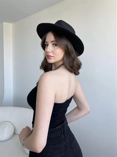 Katlamalı Straplez Crop