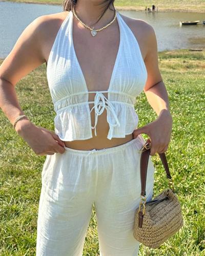 Keten Bağlamalı Crop