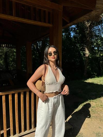 Keten Boyun Bağlamalı Crop