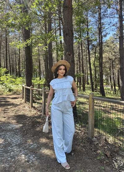 Keten Gwen Pantolon Takım