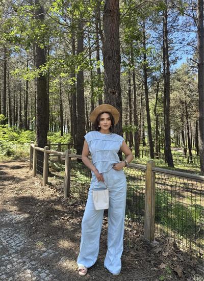 Keten Gwen Pantolon Takım