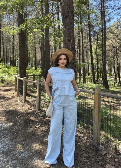 Keten Gwen Pantolon Takım