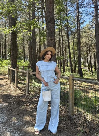 Keten Gwen Pantolon Takım