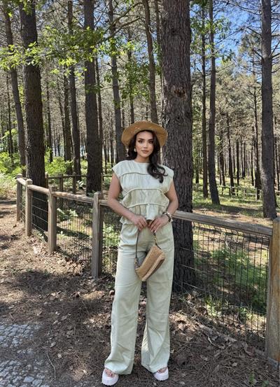 Keten Gwen Pantolon Takım