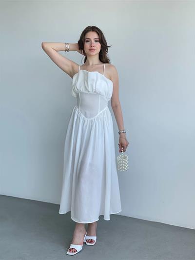 Keten Korseli Elbise