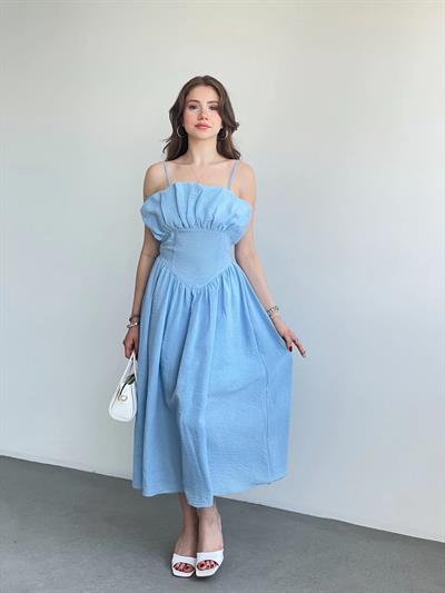 Keten Korseli Elbise