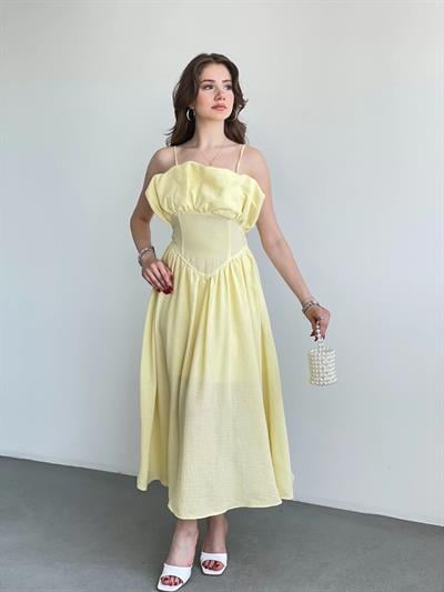 Keten Korseli Elbise