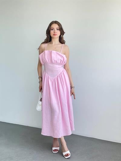 Keten Korseli Elbise