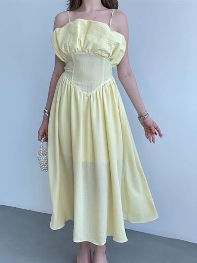 Keten Korseli Elbise