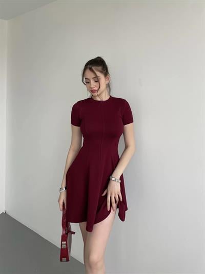 Kısa Biyeli Modal Elbise