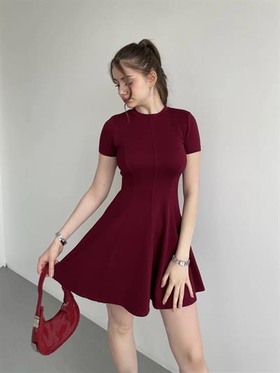 Kısa Biyeli Modal Elbise