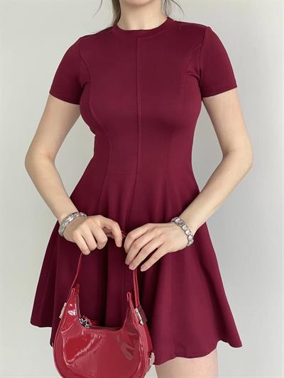 Kısa Biyeli Modal Elbise