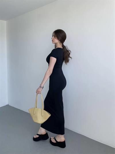 Kısa Kollu Basic Premium Elbise