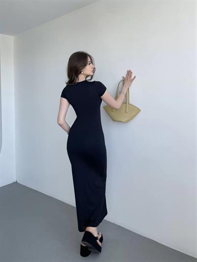 Kısa Kollu Basic Premium Elbise