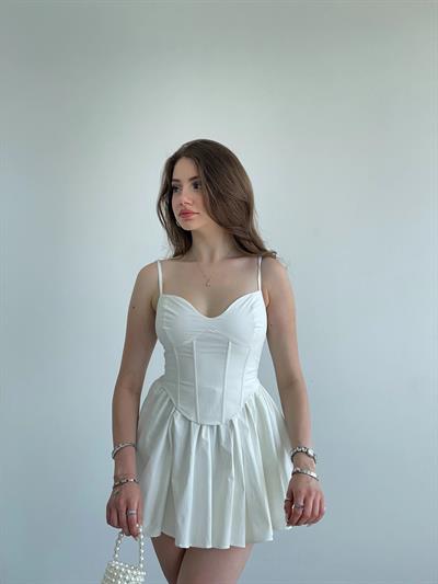Korse Askılı Mini Premium Elbise