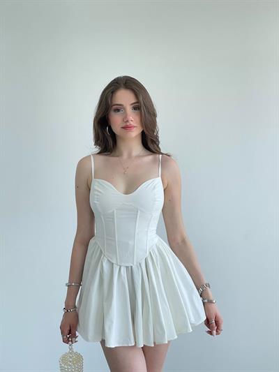 Korse Askılı Mini Premium Elbise