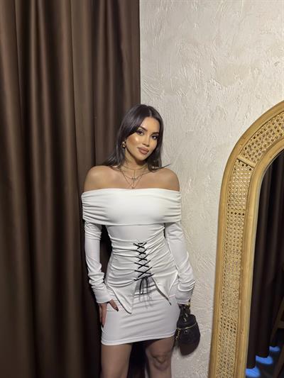 Kuş Gözü Korseli Dalgıç Elbise